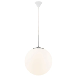 Lampa wisząca CAFE E27 25W Szkło | Biały opal