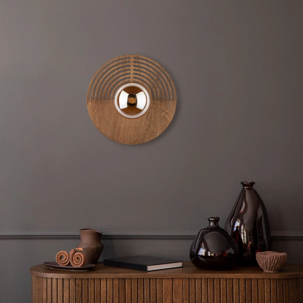 LUNAR WOOD KINKIET 1XG9 300