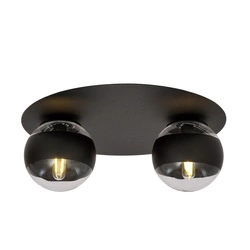 Lampa sufitowa Emibig SOLAR 2 Czarny/STRIPE 1129/2