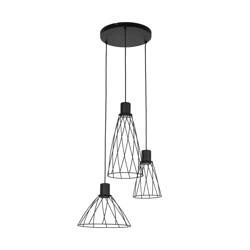 MODESTO BLACK LAMPA WISZACA 3 KOŁO 10187