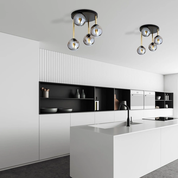 Lampa sufitowa Emibig DOLCE 4 BL GRAFIT 1259/4