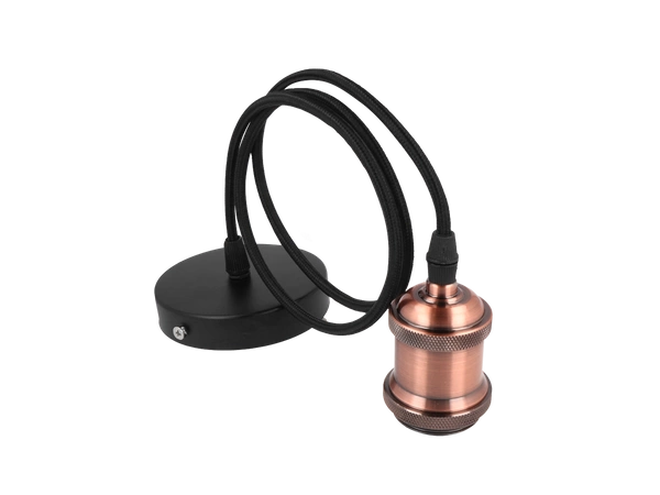 Lampa  zwieszana 1xE27 aluminium - antyczna miedź
