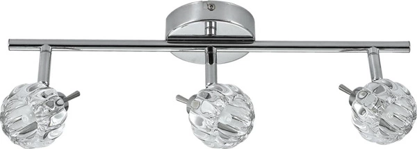 Nowoczesna lampa sufitowa/ścienna BOMBOLA listwa 93-70302 chrom 3xG9