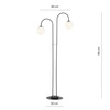 Lampa podłogowa Emibig ARCHI LP2 BL OPAL 1288/LP2