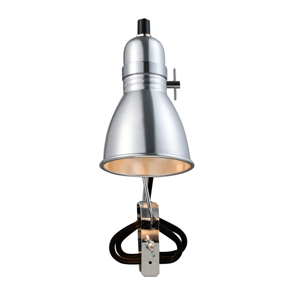 Lampa z zaciskiem PHOTO E27 40W Metal | Srebrny