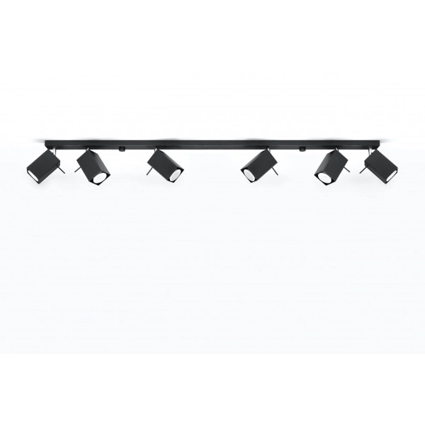 Designerska lampa sufitowa MERIDA 6L SL.0460 Czarna 6xGU10
