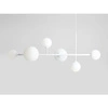 Aldex Lampa wisząca DIONE 6 1092K, biała, 2x60W E27 + 4x40W E14