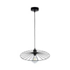 Lampa wisząca Antonella 1xE27 Max.60W Czarny kabel metalowy/czarna tkanina 189249104
