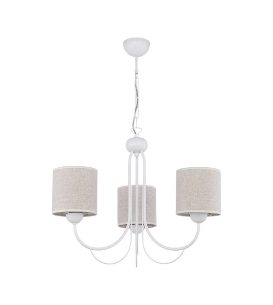 Klasyczny Żyrandol KASKADA wys. 80cm 3xE27 15W IP20 | Biały