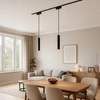 Slim Magnetic Track Czarny Pendant 6W LED Tuya CCT