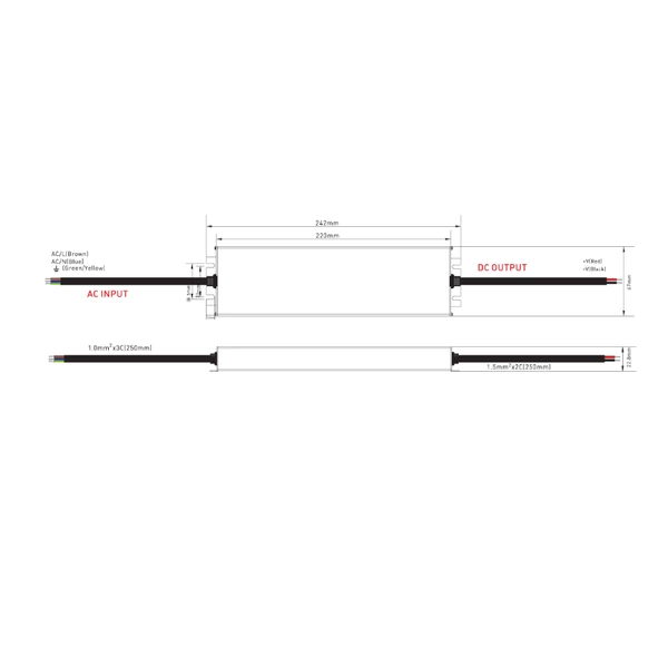 Zasilacz FOSE MPF-250-24 Wodoodporny 250W METAL 24V