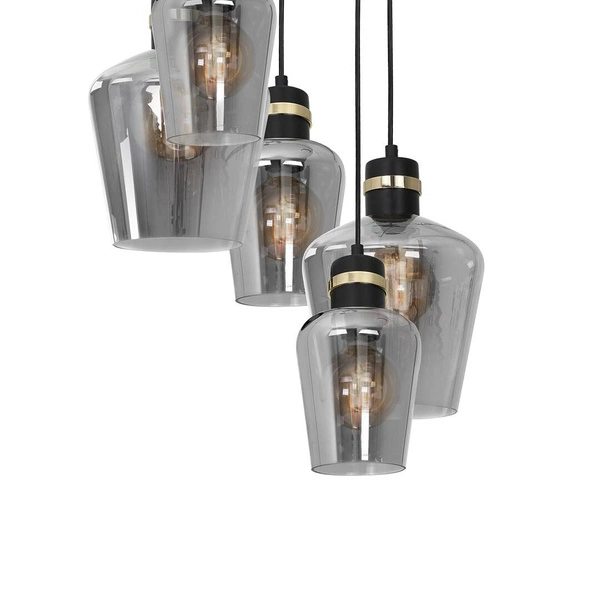 Lampa wisząca koło RICHMOND BLACK / GOLD MLP6542