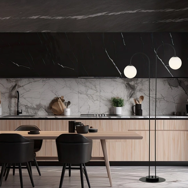 Lampa podłogowa Emibig ARCHI LP2 BL OPAL 1288/LP2