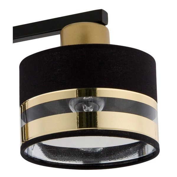 Nowoczesna lampa sufitowa PRO 2 PLAFON czarny/złoty 32149