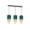 Nowoczesna lampa wisząca listwa ALMERIA GREEN/GOLD 3xE27 MLP64500