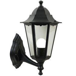 Kinkiet CARDIFF E27 60W Aluminium | Czarny