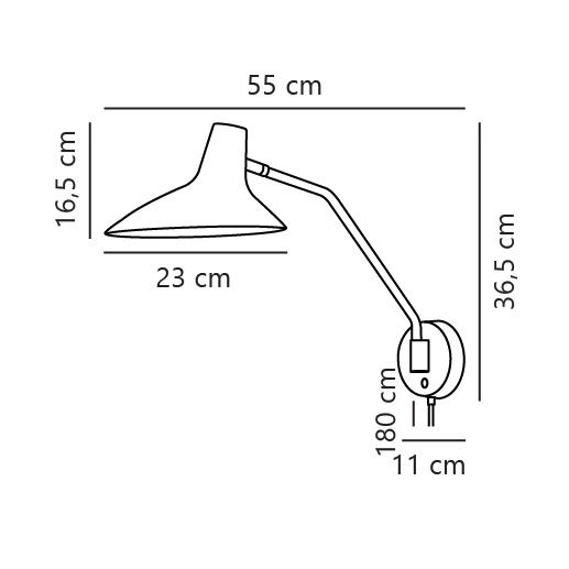 Kinkiet DARCI E14 25W Metal | Czarny