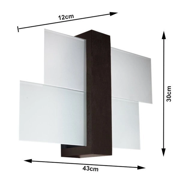 Kinkiet FENIKS 1 drewno Wenge 15w LED, SL.0075