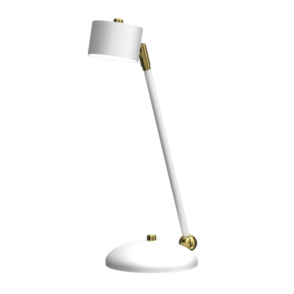 Lampka biurkowa ARENA, MLP7758, biały/złoty, 1x11W GX53