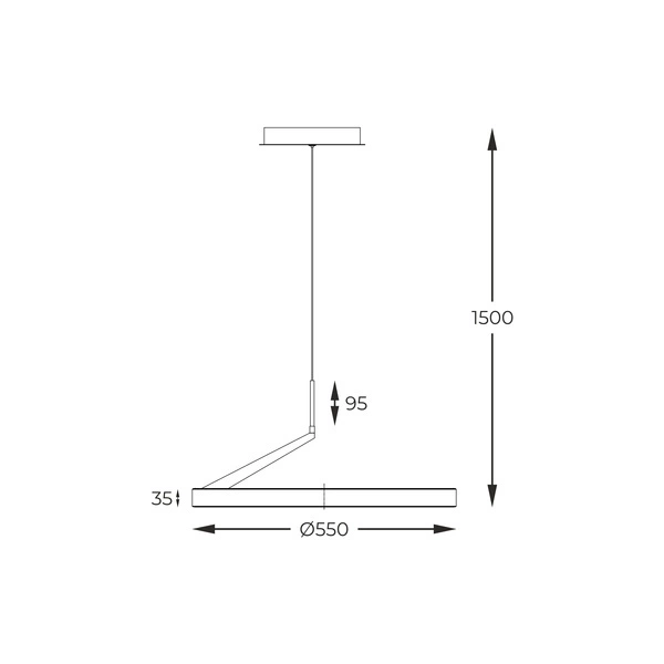 MD3689-1M-3BGT MALU LAMPA WISZĄCA