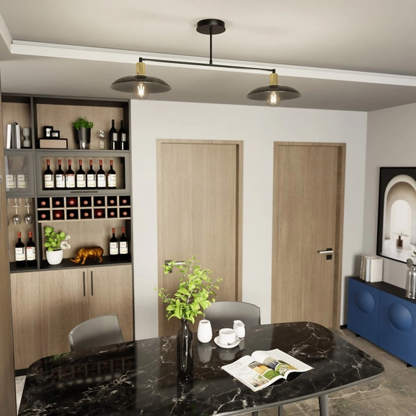 Lampa sufitowa Emibig SPIRIT 2 Czarny 1320/2