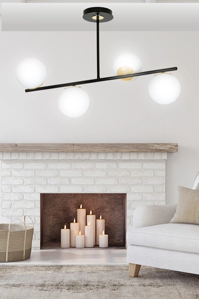 Lampa sufitowa Emibig FLOKI 4 Czarny GOLD 1022/4