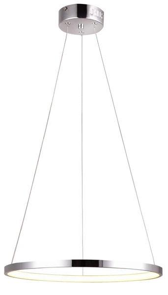 Nowoczesna lampa wisząca LUNE 40 LED chrom 25W barwa neutralna 4000K 31-64646