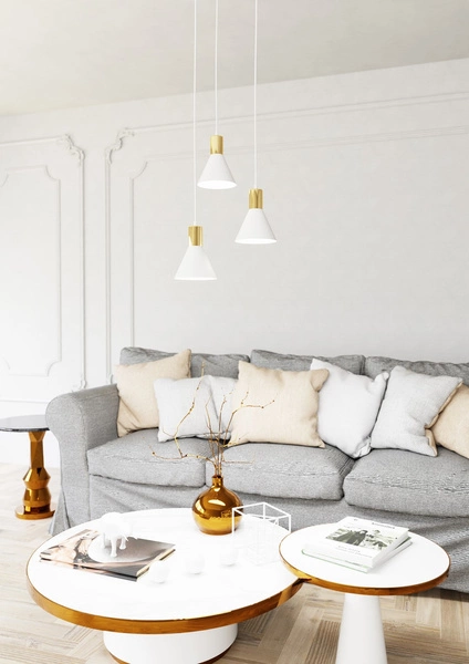 Lampa wisząca Emibig ROSA 3 PREM WH 1389/3PREM