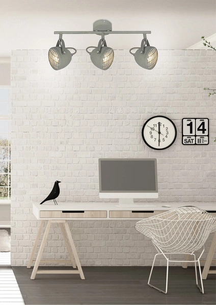Lampa sufitowa PENT 93-68064 3xGU10 betonowy szary