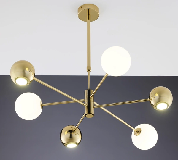 Nowoczesny Żyrandol MOKA wys. 47-69cm 3xG9 3xGU10
14W IP20 | Złoty