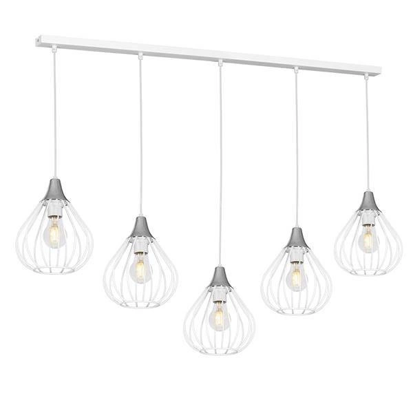 Lampa wisząca LISTWA KANE WHITE 5xE27 MLP4801