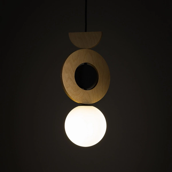 Lampa wisząca DROPS WOOD B 216,5cm G9 | drewno/czarny 11174