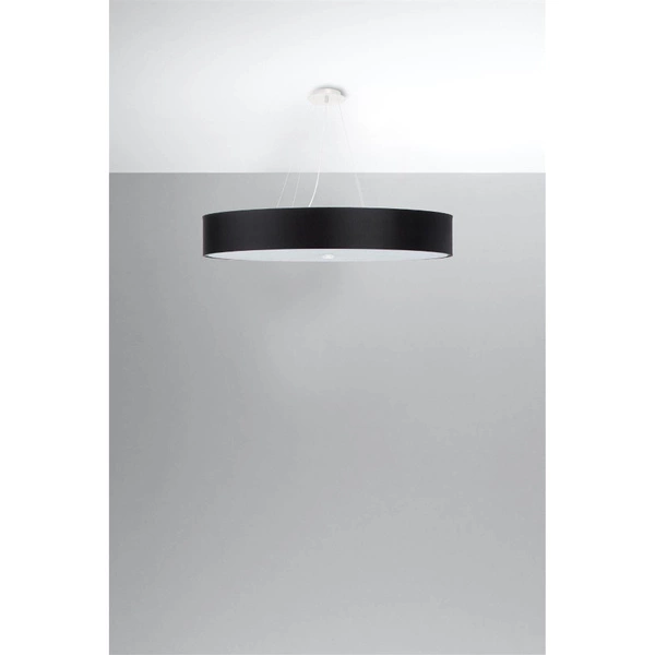 Lampa wisząca SKALA SL.0806, 90cm, czarna, 6x60W E27