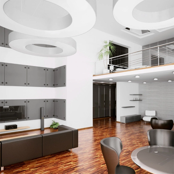 Nowoczesna lampa wisząca SATURNO SLIM SL.0797 90 cm biała 8xE27