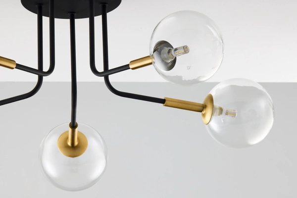 Nowoczesna Lampa sufitowa BURANO wys. 31cm 5xG9 14W IP20 | Złoty