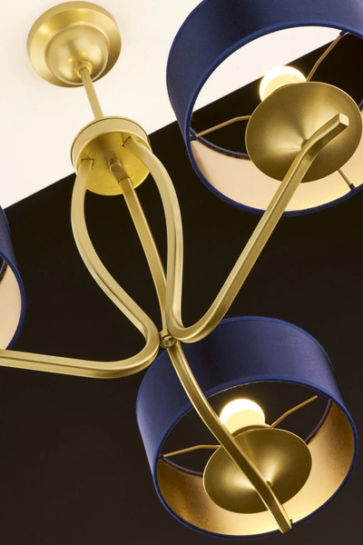 Klasyczny Żyrandol KASZMIR wys. 58cm 3xE27 15W IP20 | złoty połysk