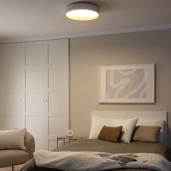 Plafon LED 21W Okrągły Biało Złoty 45cm 3 Barwy Świecenia CCT Abruzzo Roma