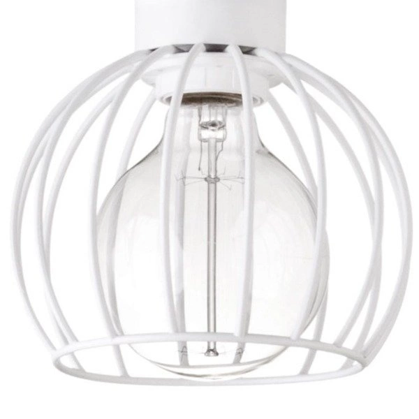 Lampa plafon 1pkt LUTO KOŁO biała