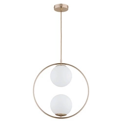 Lampa wisząca ALFA AVIA 54 ZŁOTA 2xE14 39cm | 62442