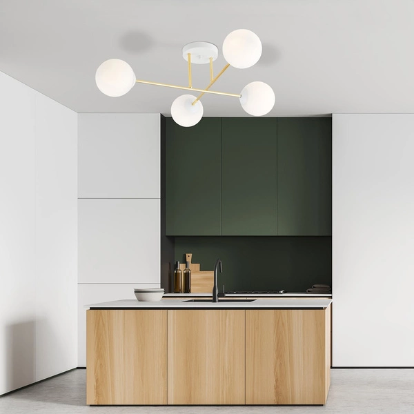 Lampa sufitowa Emibig MAGNUM 4 WH OPAL 1234/4