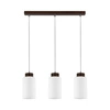SPOTLIGHT lampa wisząca 3 punktowa Bosco z drewna bukowego kolor orzech, 1720376 1720376_SL