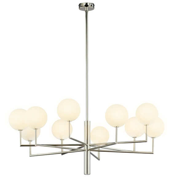 Nowoczesny Żyrandol FEME wys. 110cm 10xG9 14W IP20 | Nikiel