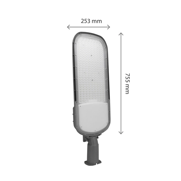 STREETOS 2 ULICZNA 200W NW 230V 145/75st IP65 IK09 755x253x124mm SZARY CZUJNIK ZMIERZCHU 5 LAT GW.