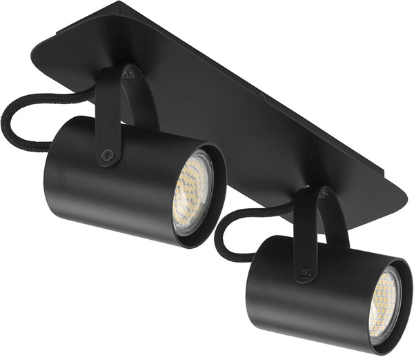 Nowoczesna lampa sufitowa plafon KAMERA 2 czarny 32559