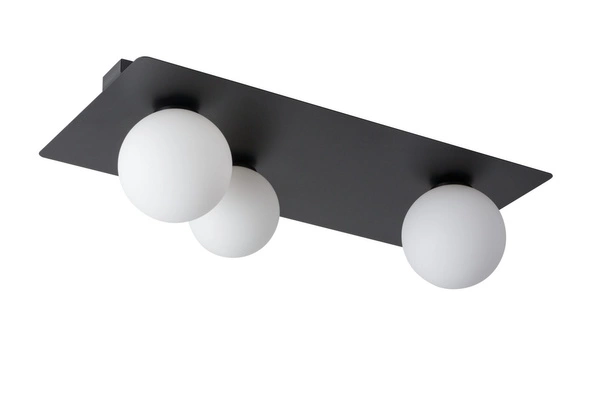 Nowoczesny plafon do biura i domu ARGON G9 12W szer. 62cm | czarny