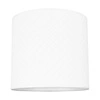 Abażur Cylinder E27 H0 Biała Tkanina A0924