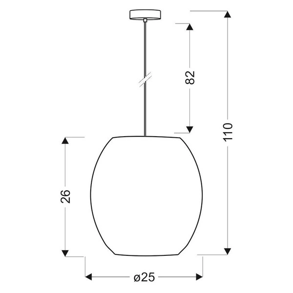 Lampa wisząca SELMA 25 cm 31-02853 chrom + białe kryształki 1x40W E27