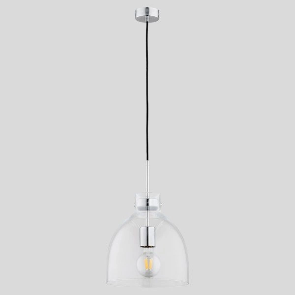Nowoczesna lampa sufitowa CLOGGER I chrom śr. 26cm