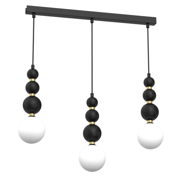 Lampa wisząca BOULE Black 3xG9