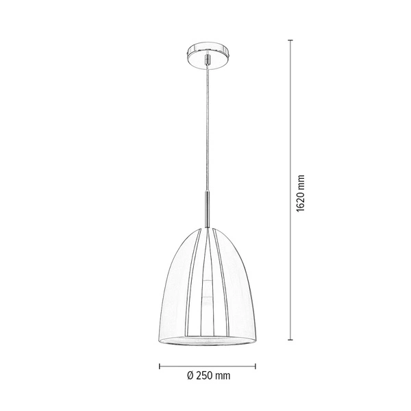 Lampa wisząca MADS miedziana 25cm 1620113